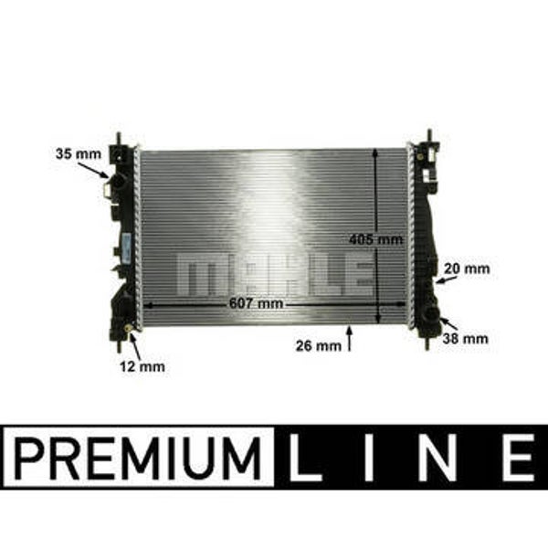 Radiator, engine cooling - MAHLE - CR 1180 000P