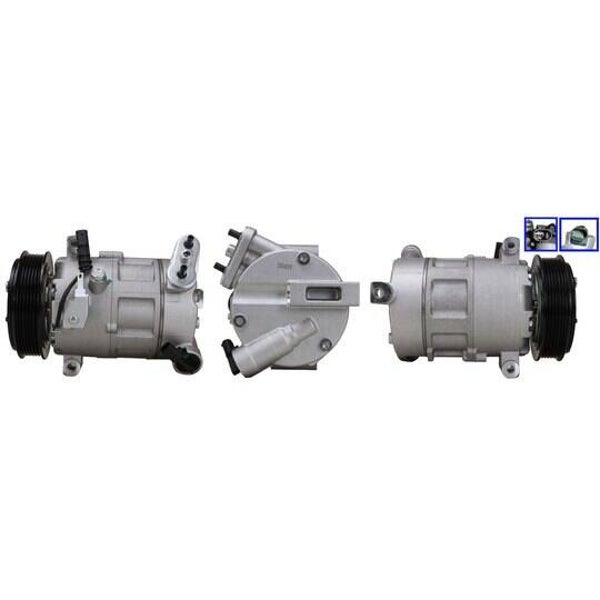 Compressor, air conditioning - ELSTOCK - 51-1423