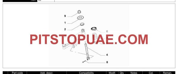 Supporting Ring, suspension strut bearing / Rear / Fiat