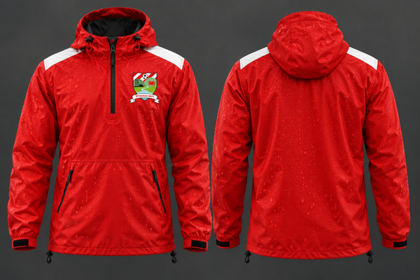 Wyndham bgfc 1/4 zip rain jacket