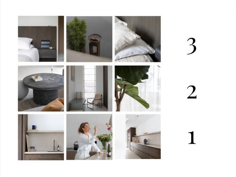 Canva bestand met 9 foto's voor het inplannen van Instagram Feed.