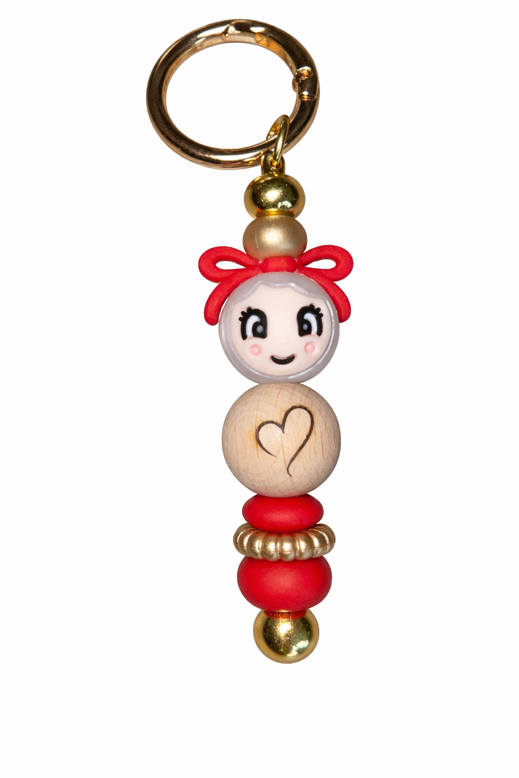 Sleutelhanger Gelukspoppetje | Hartje