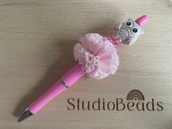 Pen | Uil roze