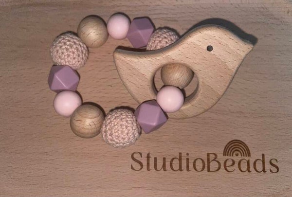 Bijtring | Vogel oudroze