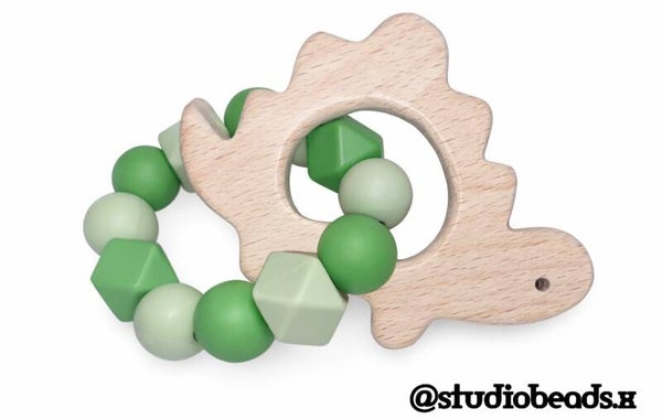 Bijtring | Dinosaurus groen