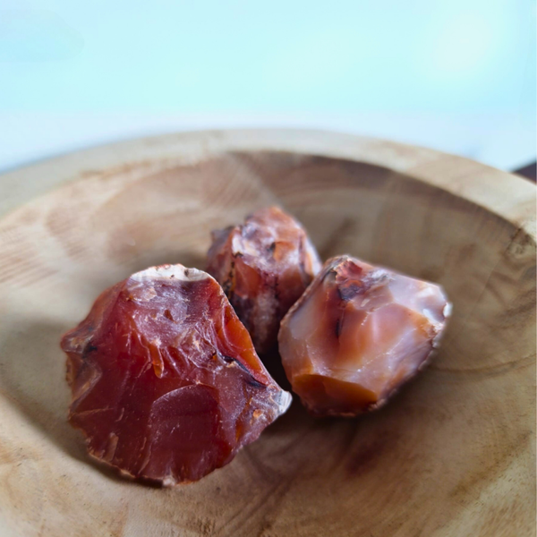 ⚠️UITVERKOCHT⚠️      Ruwe Carneool – Vitaliteit, Creativiteit en Aarde-energie