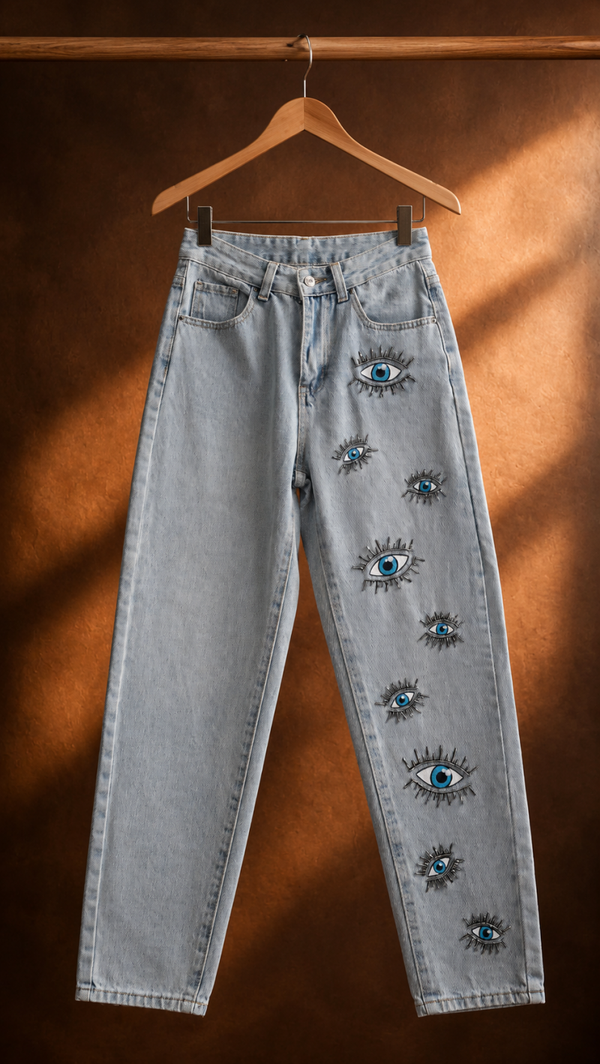 pantalon mujer diseño ojo turco