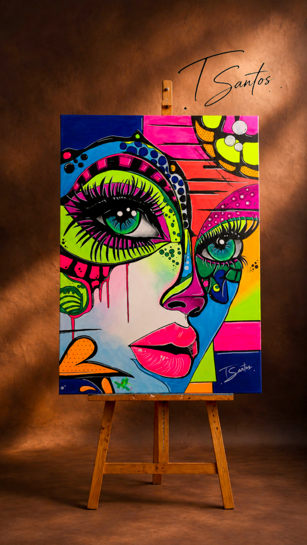 lienzo diseño carnaval 50x70cm