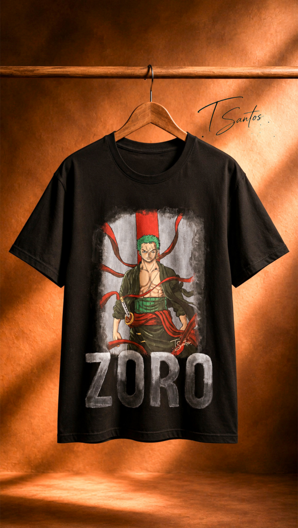 camiseta con diseño manga ZORO