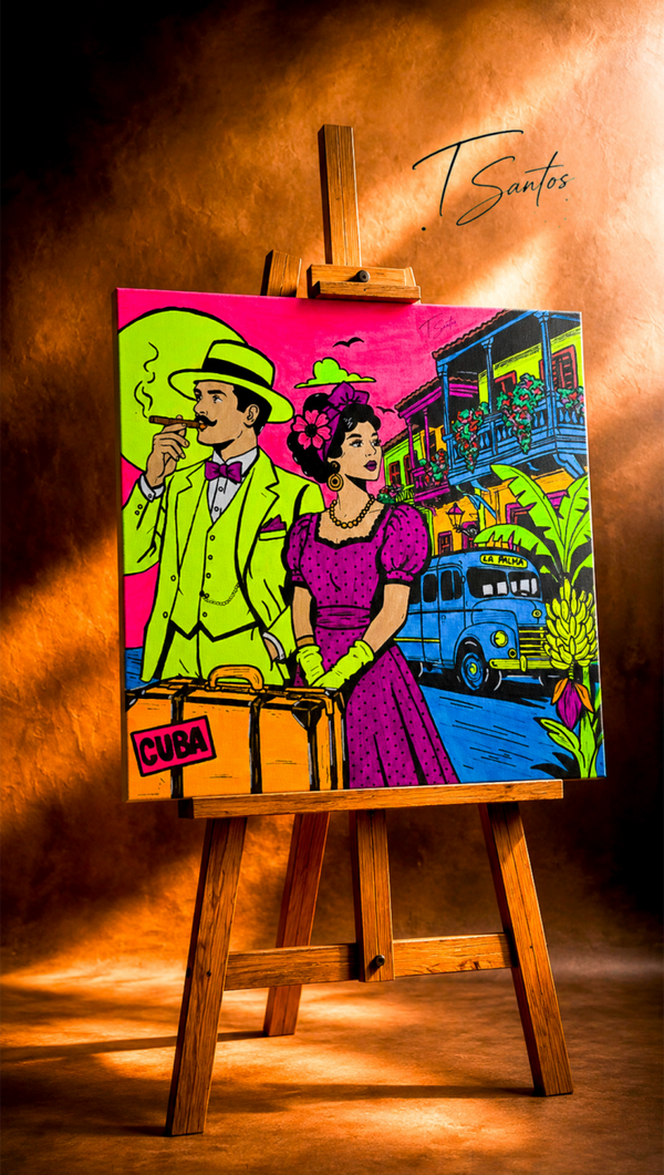 lienzo diseño indianos 50X50