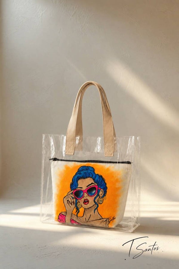 Bolso de mano con carteras intercámbiale