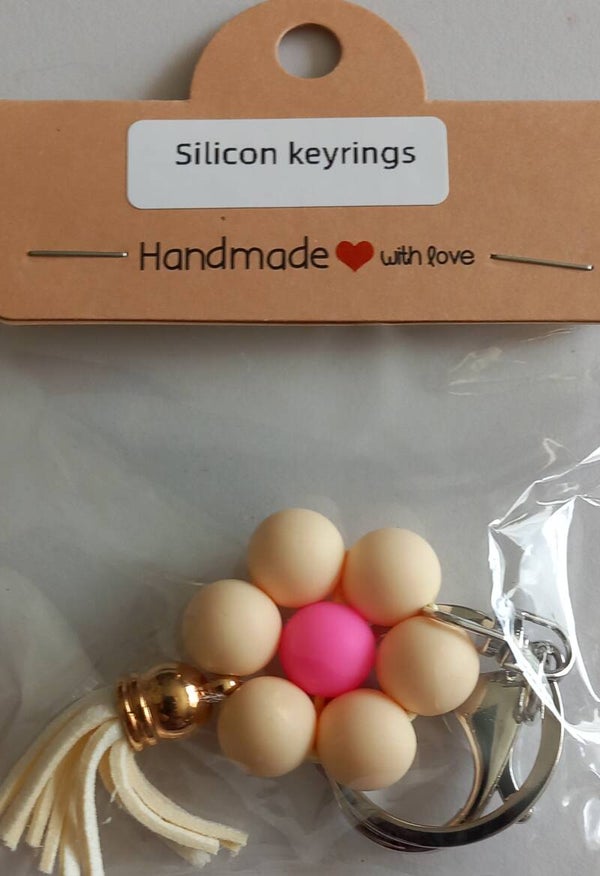 SILICON BEAD KEYRING