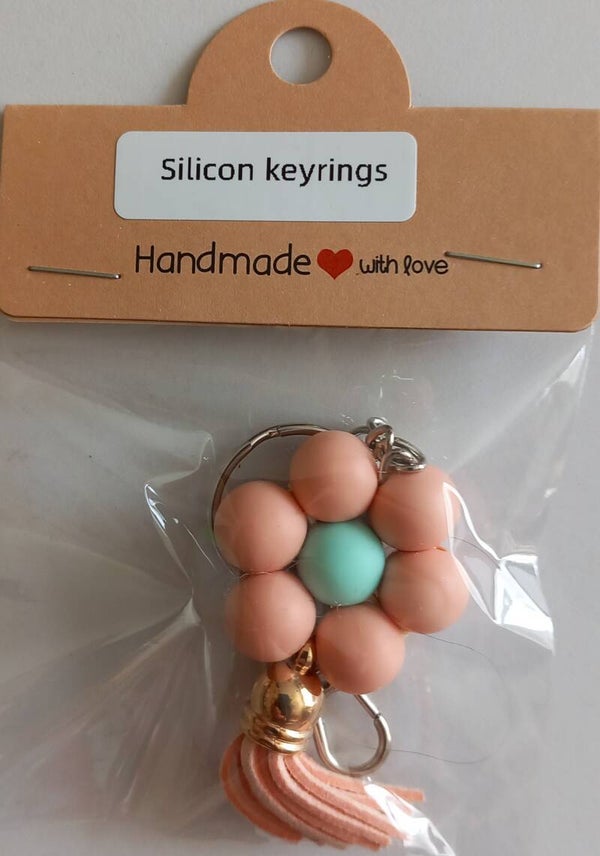 SILICON BEAD KEYRING