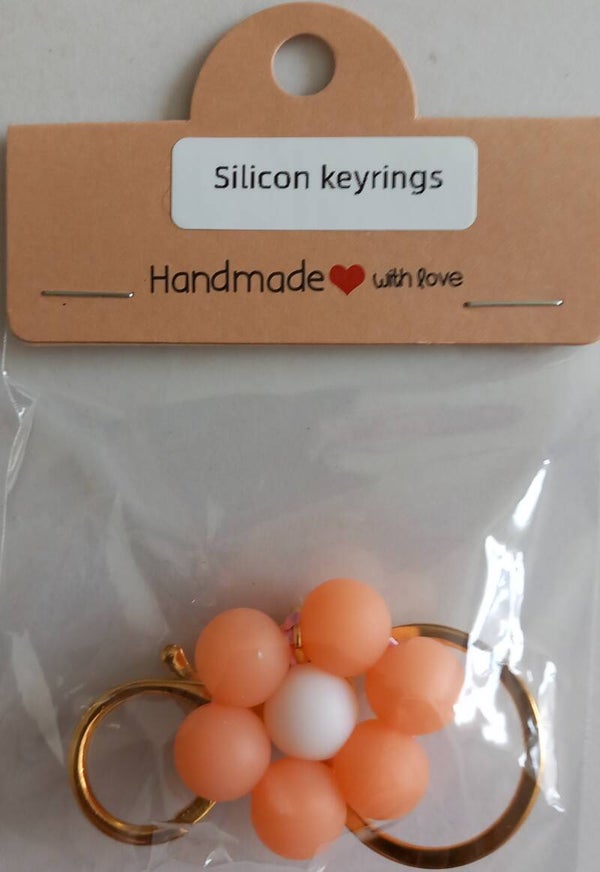 SILICON BEAD KEYRING