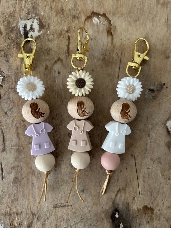 Sleutelhanger Baby Hout