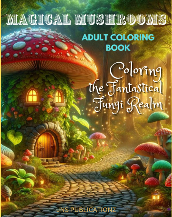 Magical Mushrooms Coloring Book: Mushroom Marvels: Coloring the Fantastical Fungi Realm
