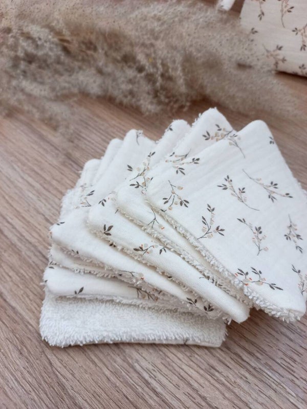 Lingettes lavables - lot de 7