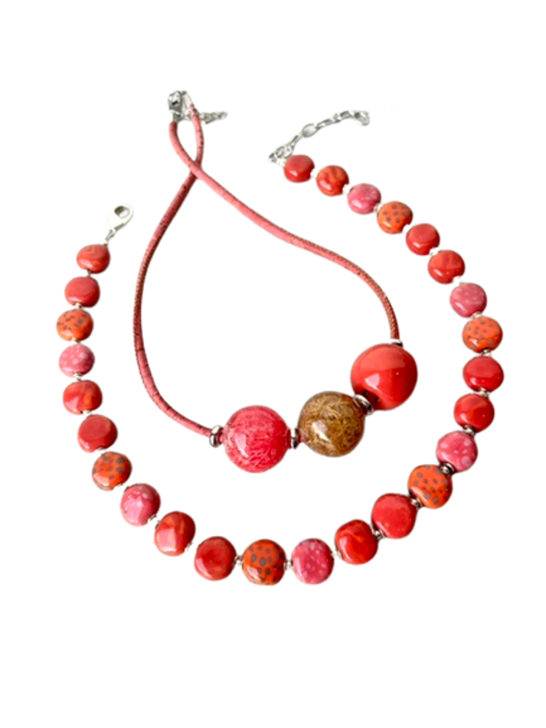 Set Kazuri Bright Orange