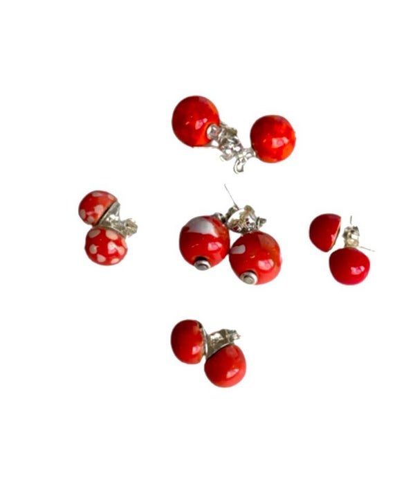 Ohrringe Mix rot-Orange