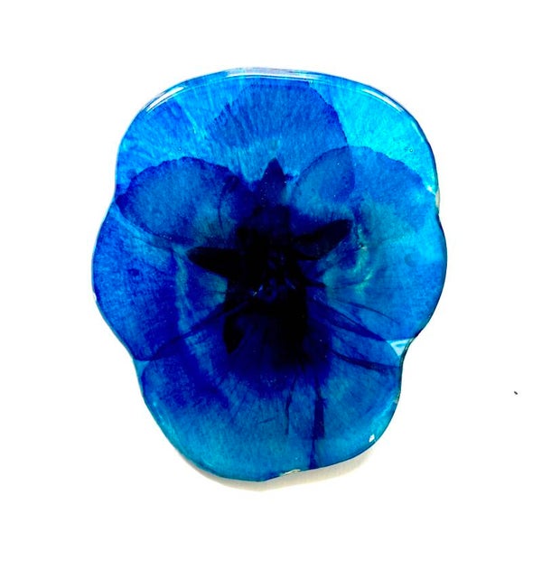 Vioolbloem | Broche | Koningsblauw XL