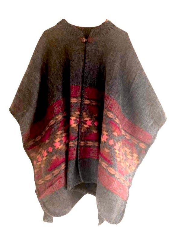 Chalon | Antraciet grijs  | Poncho Sjaal