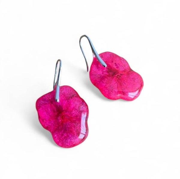 Viool | Oorbel | Fuchsia Roze