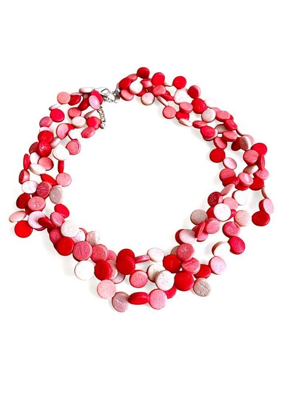 Ketting shale 3 - strand  kokos | Sandstorm  17"