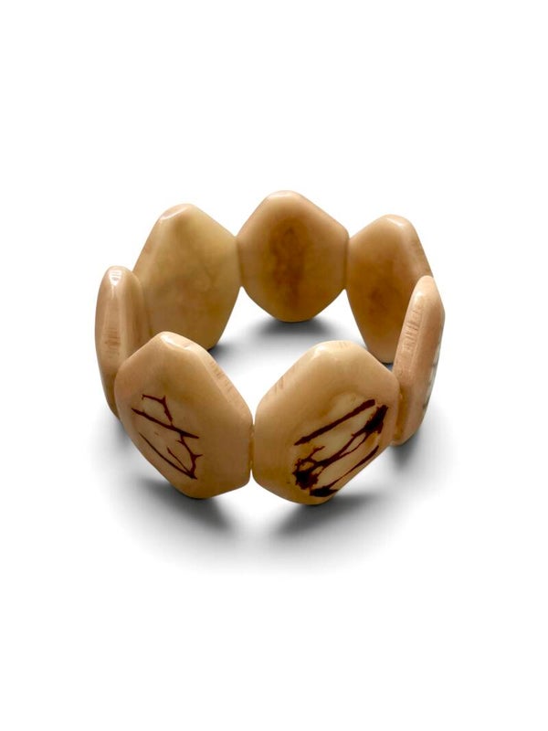 Tagua | Armband Esmeralda Beige