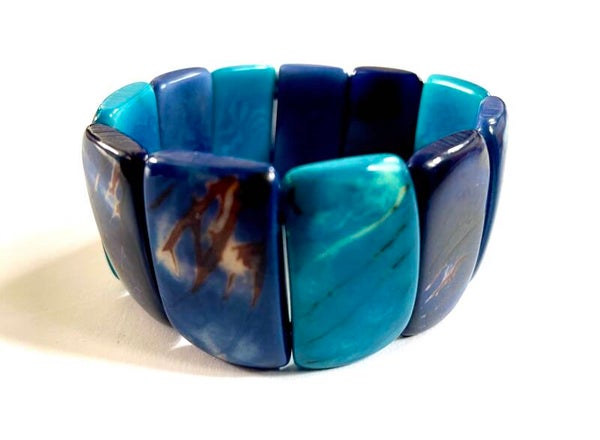 Tagua | Armband Slenter | Turqouise