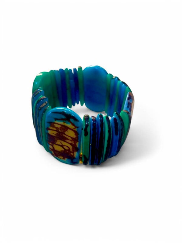 Tagua | Armband Slice | Aqua dream