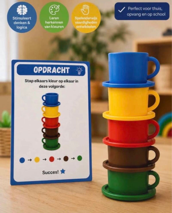Stapelbekers + opdrachtenkaarten
