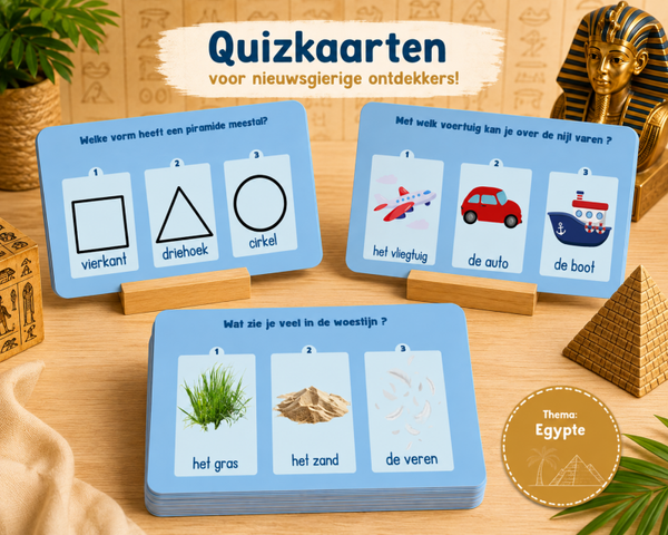 quizkaarten thema Egypte