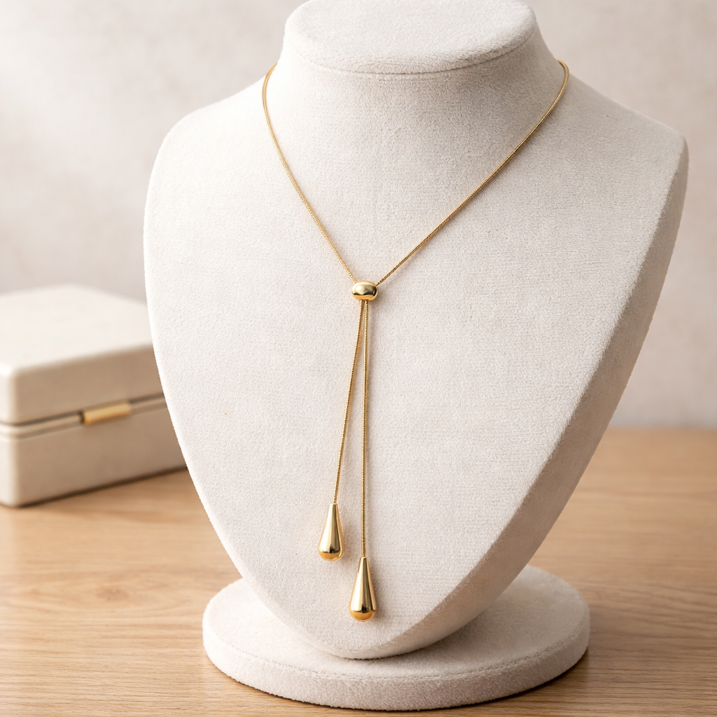Collier gouttes celectes