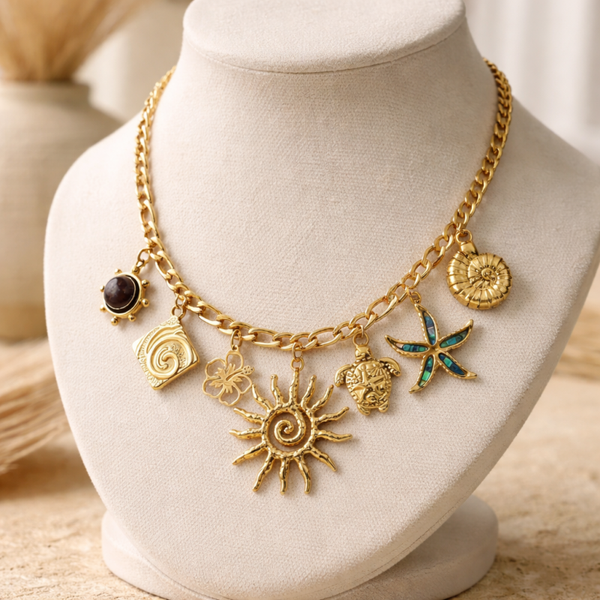 Collier breloques Bora Bora