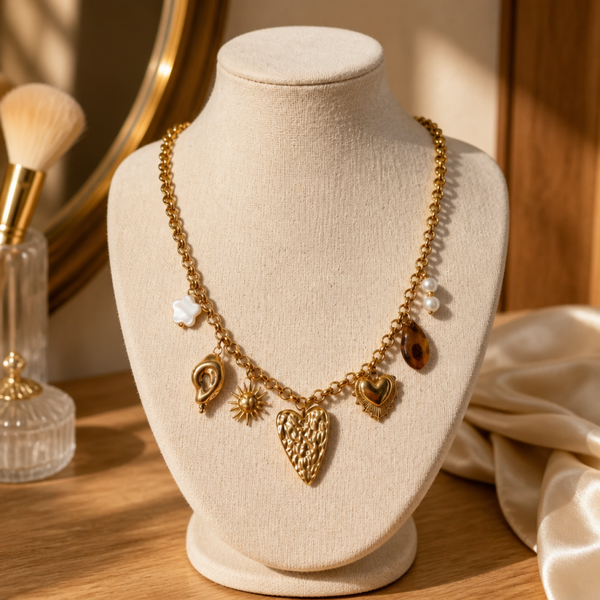 Collier breloques love
