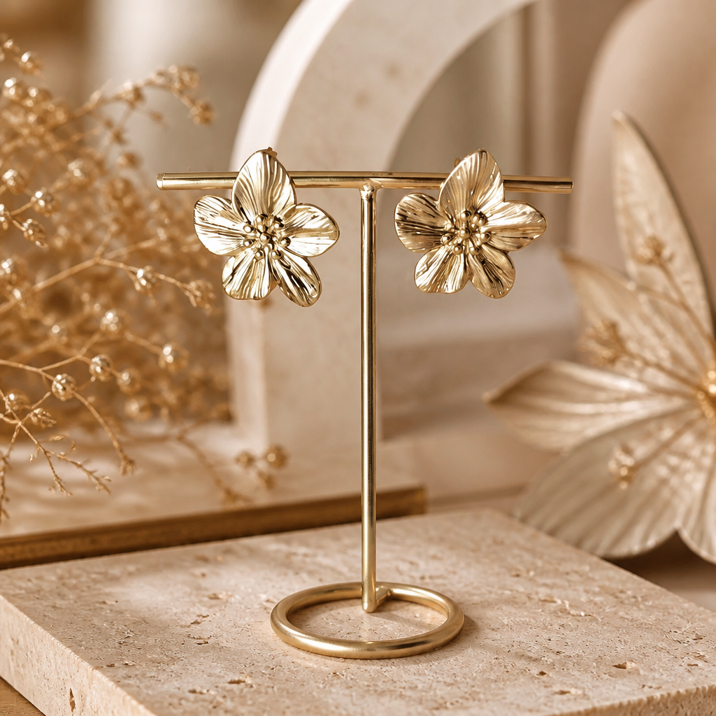 Boucles d'oreilles fleurs