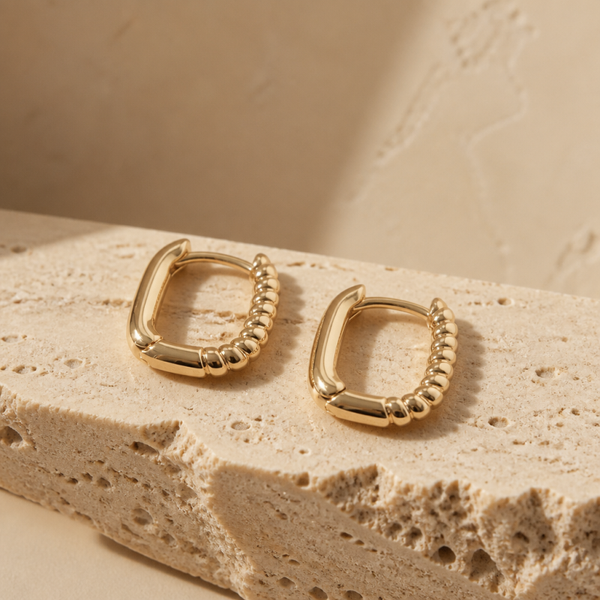 Créoles Darling plaqué or 18K
