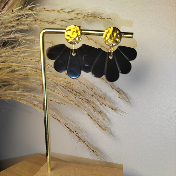 Boucles d'oreilles éventails