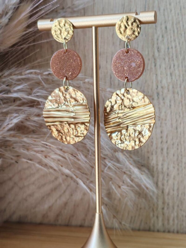 Boucles d'oreilles "Diva" doré