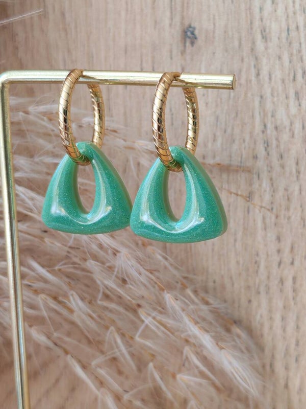 Pampilles "Triana" n° 2 vert sauge