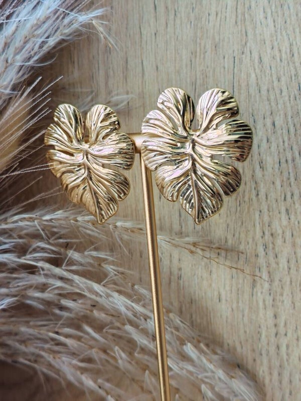 Boucles d'oreilles feuilles