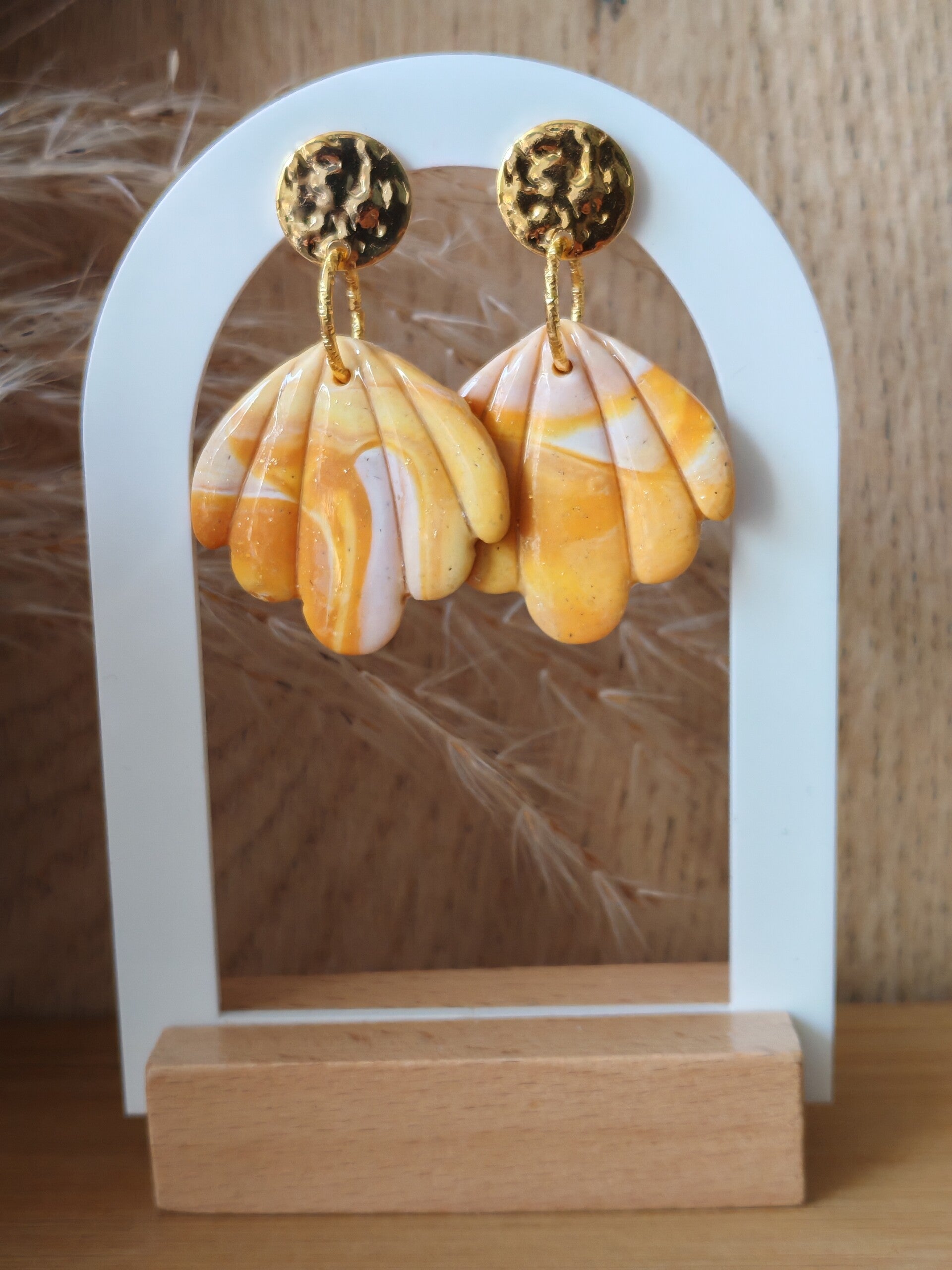 Boucles d'oreilles coquillage M