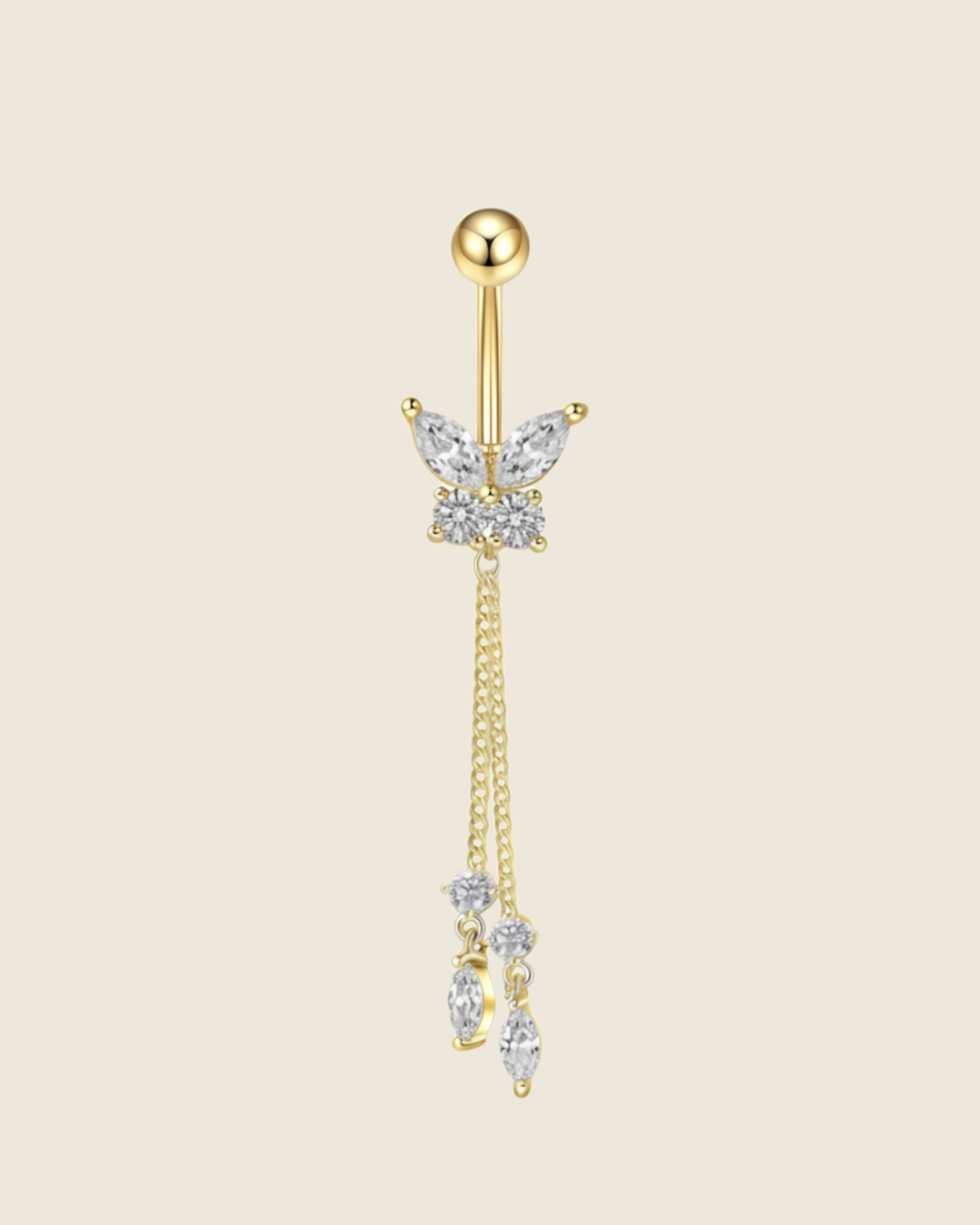 Navelpiercing Butterfly