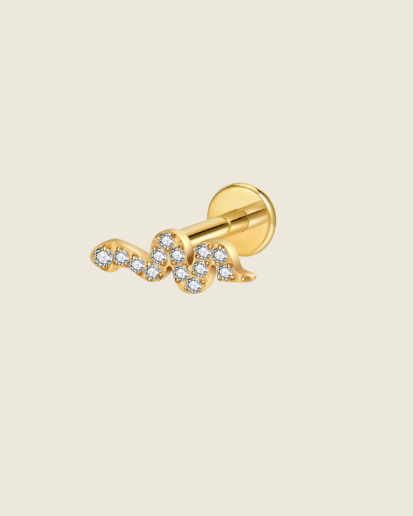 Sparkling Snake Pavé Labret