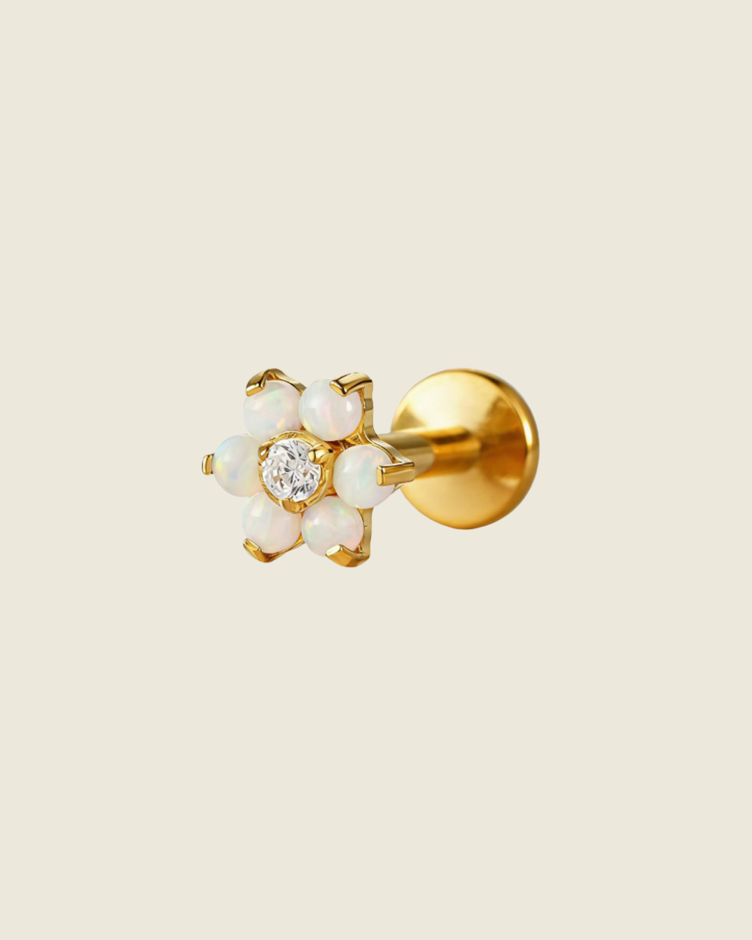 Celestial Opal Flower Labret