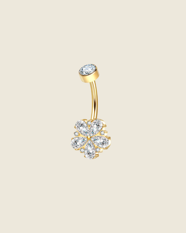 Navelpiercing Geluksklaver