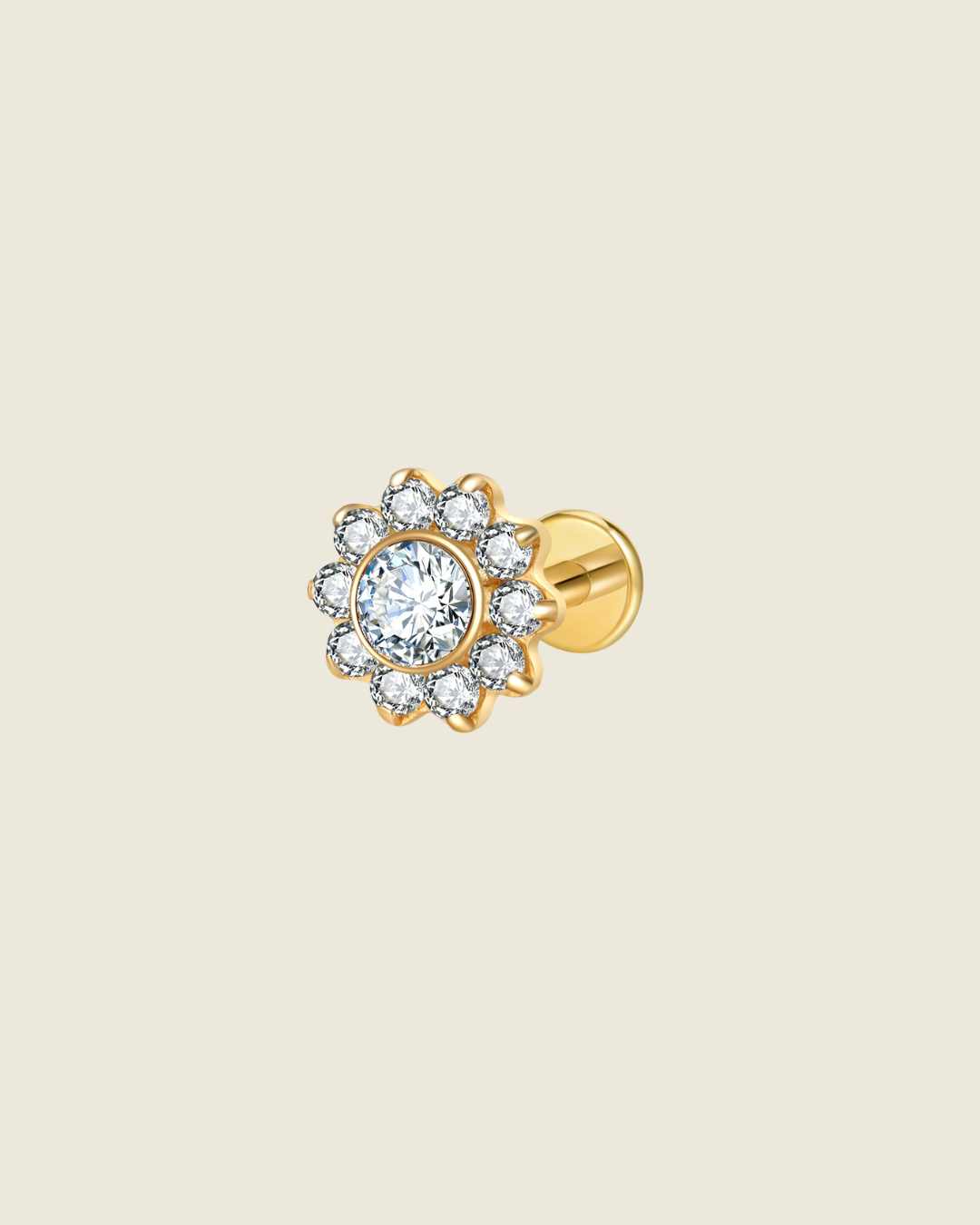 Royal Halo Flower Labret