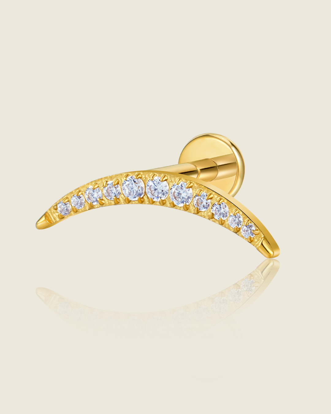 Curved Pavé Arc Labret