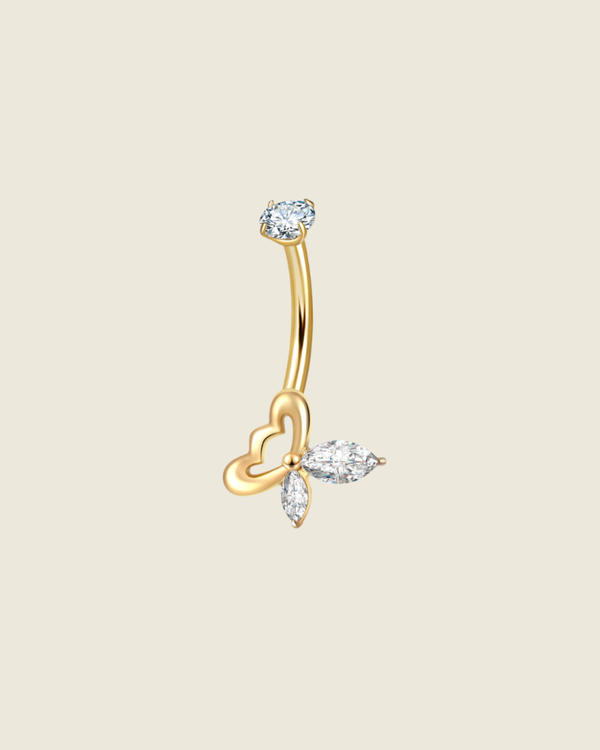 Navelpiercing Vlinderhart