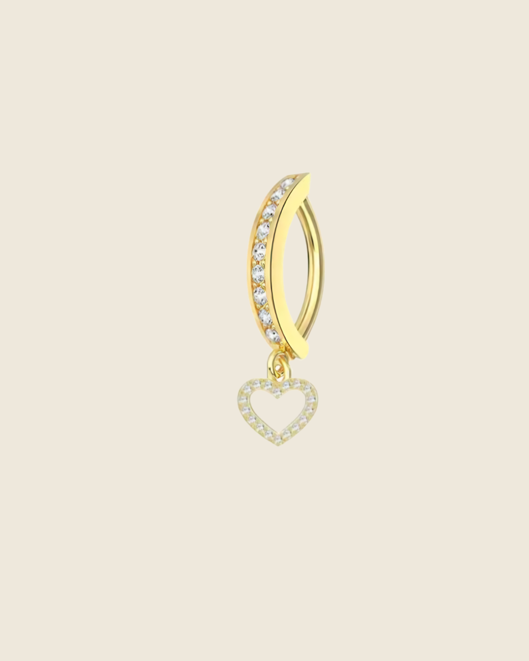 Navelpiercing small hearts